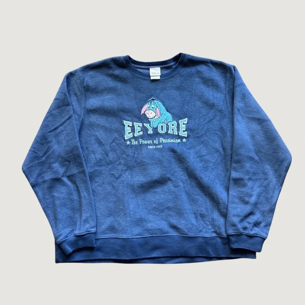 Vintage Eeyore Winnie the Pooh‎ Fleece Crewneck Sweatshirt Size xl